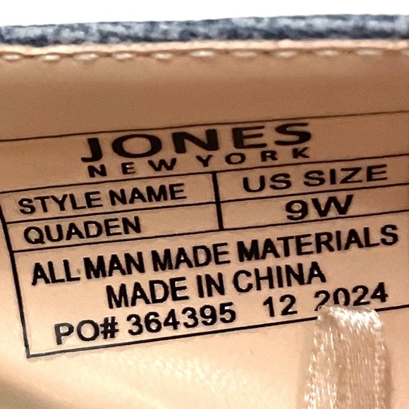 Denim Blue Jones New York Quaden Pointed Low Heel Pointed Toe Slingback Sz 9W - Picture 7 of 14